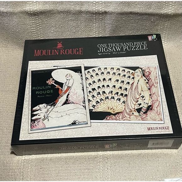 Go! Games Moulin Rouge Fan Poster Puzzle 1000 piece - Picture 1 of 3